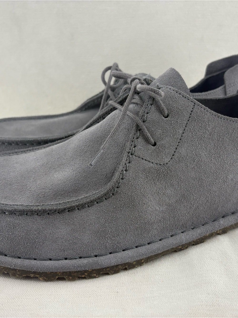 Birkenstock Utti Men's Gray Suede lace up shoes size 46M NWOB